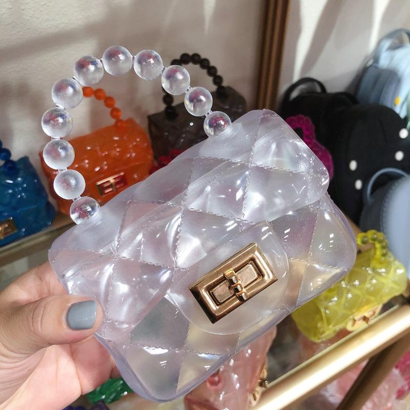New Korean version trendy fashion small fragrant bag versatile diamond chain transparent jelly bag pearl messenger bag
New Korean version trendy fashion small fragrant bag versatile diamond chain transparent jelly bag pearl messenger bag
