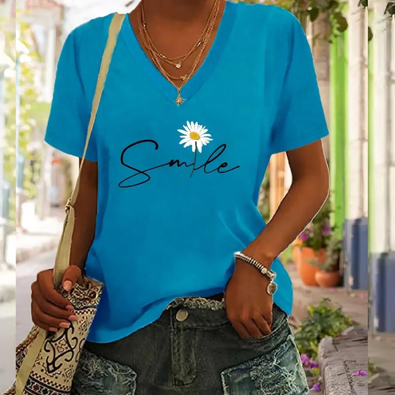Модные блузки с рисунком цветов и улыбкой, футболки с коротким рукавом и V-образным вырезом, повседневные 8XL синий
Модные блузки с рисунком цветов и улыбкой, футболки с коротким рукавом и V-образным вырезом, повседневные 8XL синий