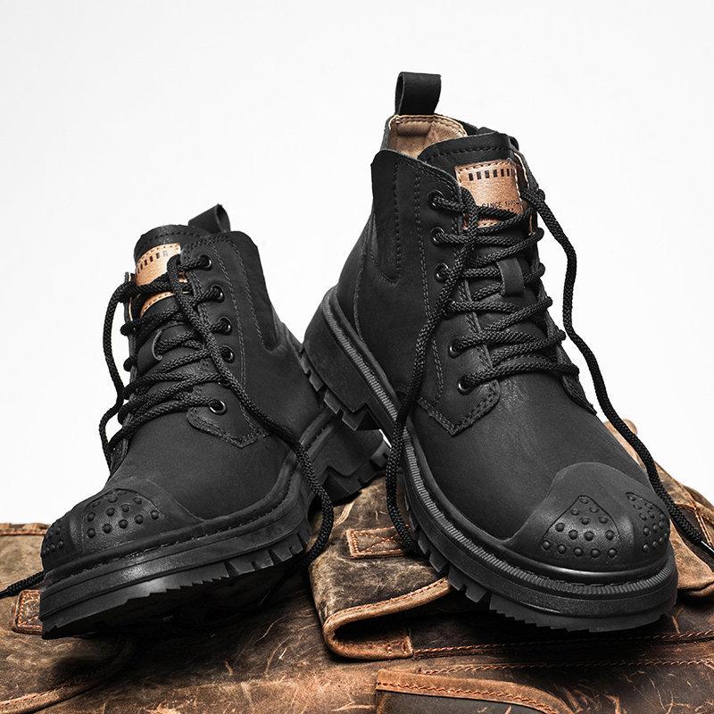 Martin boots winter high-top British style retro casual leather shoes outdoor mountaineering waterproof and non-slip heightening boots 44 чорний
Martin boots winter high-top British style retro casual leather shoes outdoor mountaineering waterproof and non-slip heightening boots 44 чорний