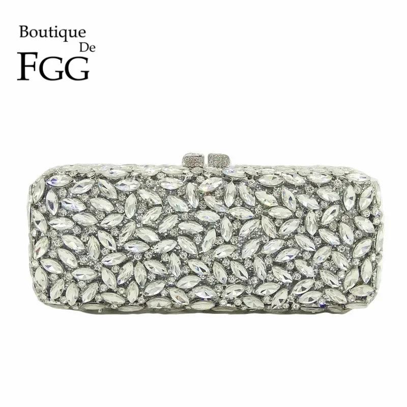 Boutique De FGG (in stock) Women Silver Crystal Clutch Evening Bags Box Minaudiere Handbag Bridal Purse Wedding Party Clutches Mini Clutch
Boutique De FGG (in stock) Women Silver Crystal Clutch Evening Bags Box Minaudiere Handbag Bridal Purse Wedding Party Clutches Mini Clutch