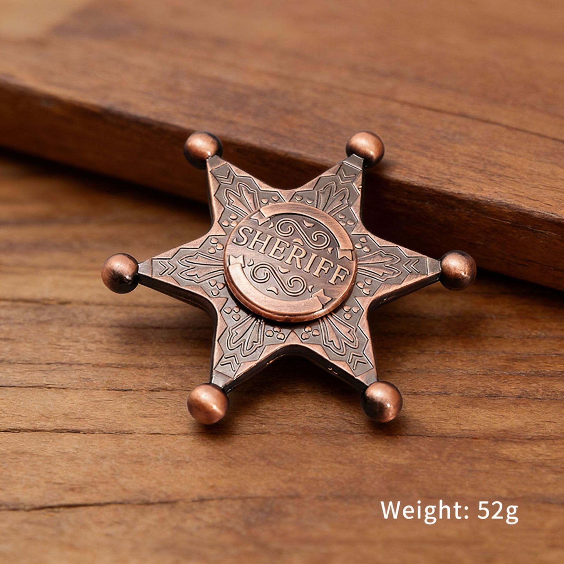 Hexagonal Zinc Alloy Neptune Fidget Spinner - Creative Rotating Sheriff Badge Toy мідний/червоний
Hexagonal Zinc Alloy Neptune Fidget Spinner - Creative Rotating Sheriff Badge Toy мідний/червоний