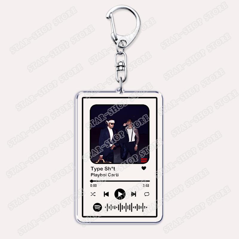 Hot Hip Hop Rapper Keychains for Women Accessories Bag MUSIC SORRY 4 DA WAIT Songs Music Album Code Keying Jewelry Fans Gifts
Hot Hip Hop Rapper Keychains for Women Accessories Bag MUSIC SORRY 4 DA WAIT Songs Music Album Code Keying Jewelry Fans Gifts