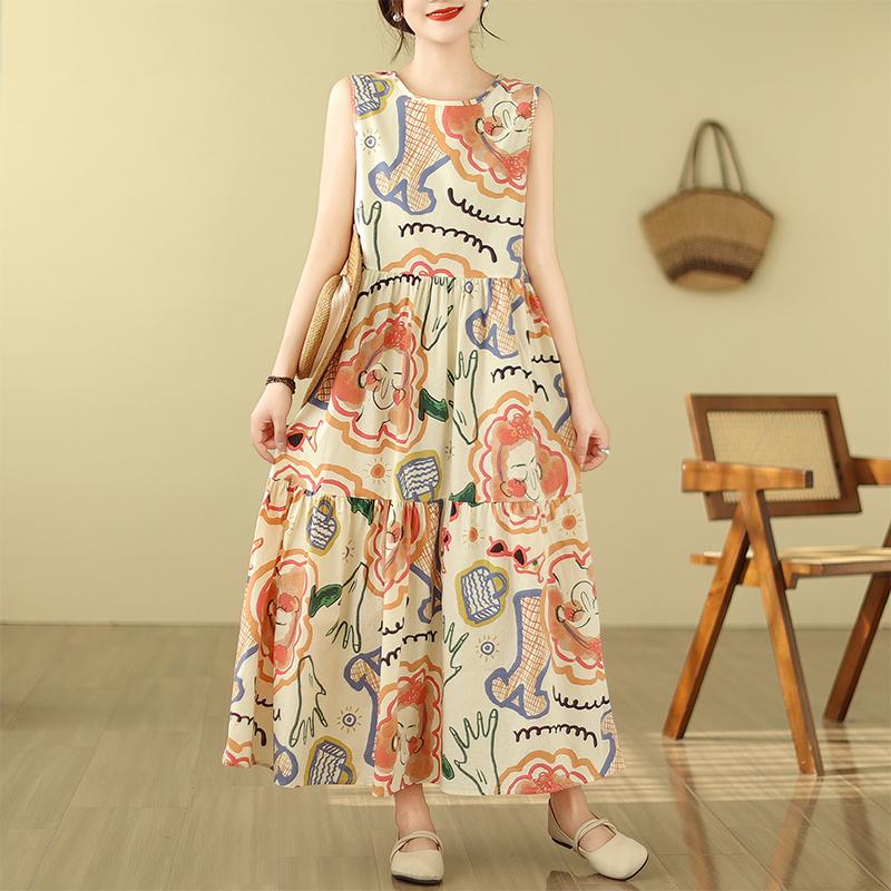 DIMANAF 2024, женское летнее пляжное платье больших размеров, женское длинное платье без рукавов, повседневный большой свободный сарафан 91663 One Size
DIMANAF 2024, женское летнее пляжное платье больших размеров, женское длинное платье без рукавов, повседневный большой свободный сарафан 91663 One Size