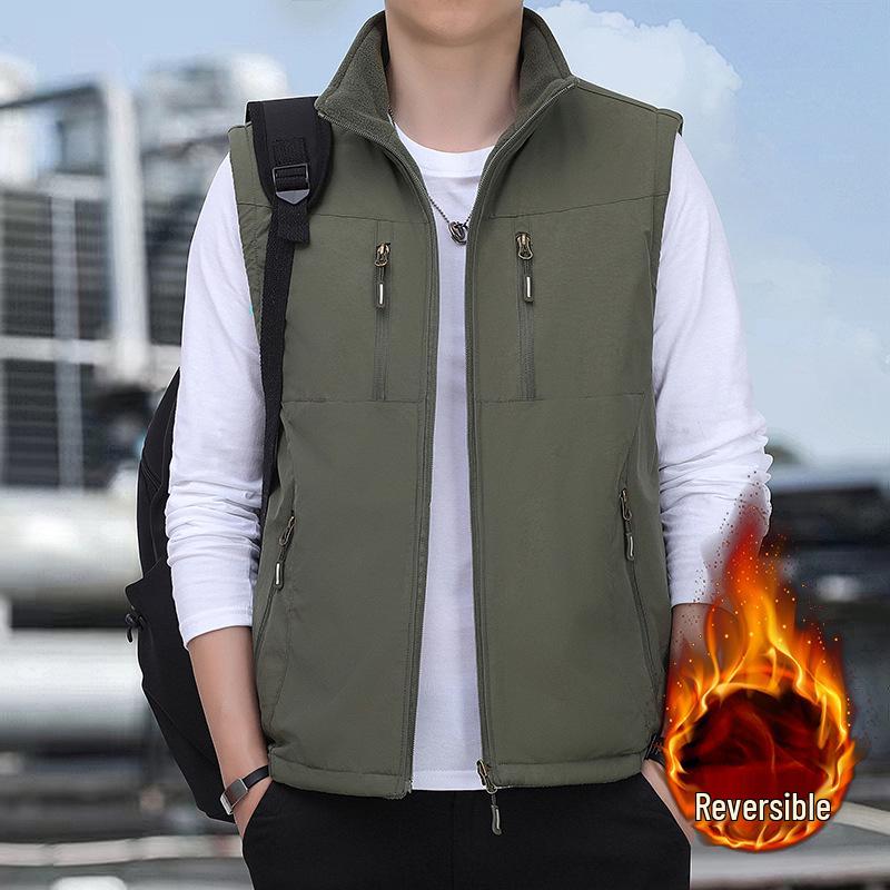 2025 Men s Double-Sided Fleece Vest: Thickened, Anti-Pilling, Autumn/Winter Outdoor Jacket. 4XL армія зелений колір
2025 Men s Double-Sided Fleece Vest: Thickened, Anti-Pilling, Autumn/Winter Outdoor Jacket. 4XL армія зелений колір