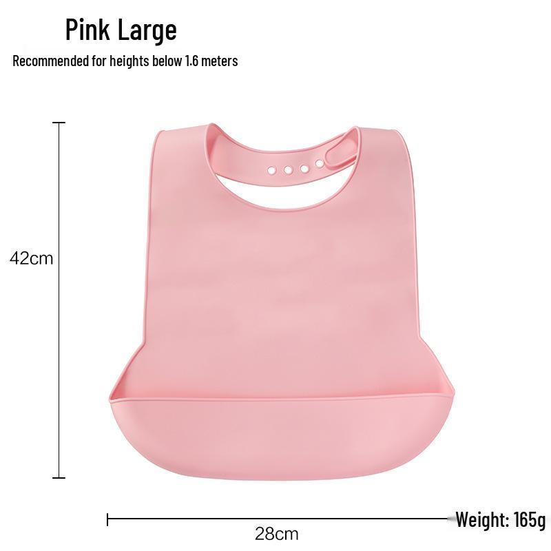 Large Adult Waterproof Silicone Bib with Rice Pocket
Large Adult Waterproof Silicone Bib with Rice Pocket