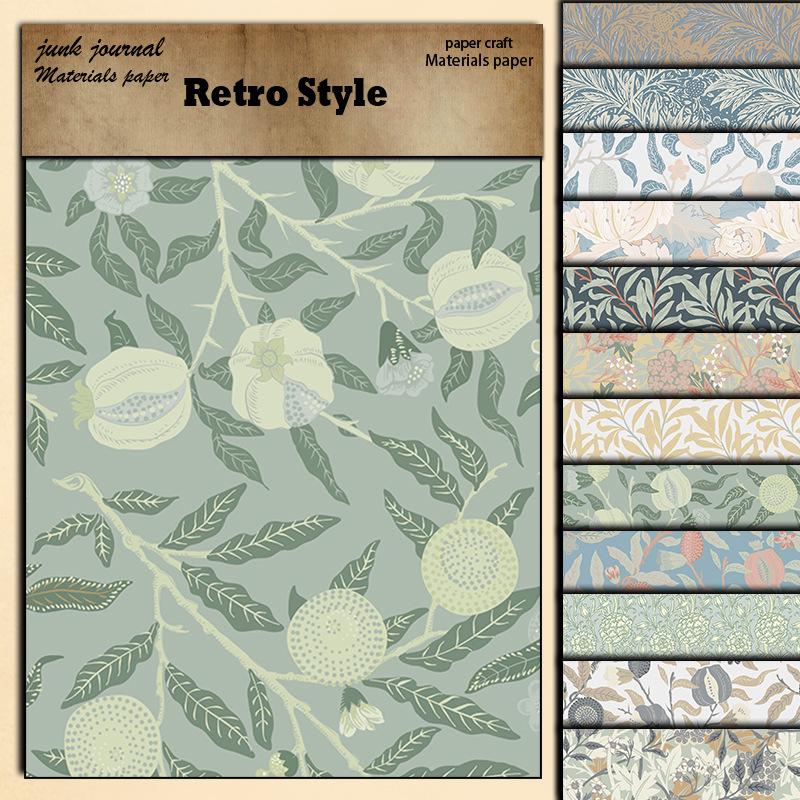 William Morris Foldable Paper Gift Box Set: 12 Sheets with Double-Sided Tape and Decorative Background Patterns
William Morris Foldable Paper Gift Box Set: 12 Sheets with Double-Sided Tape and Decorative Background Patterns