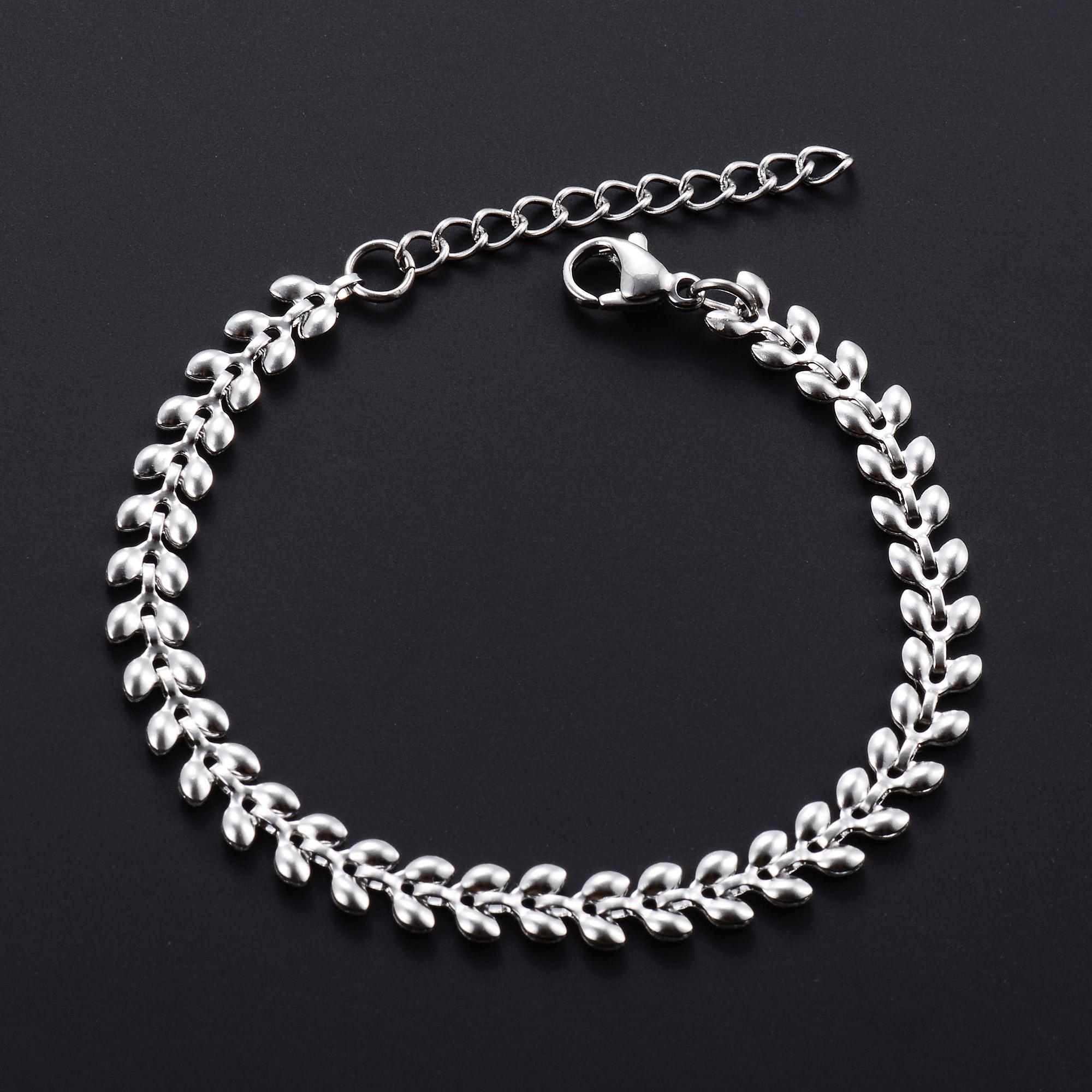 Bracelet Stainless Steel for Women Wheat Link Hand Chain with Extender Gold Color Plated Bangle Anklet Ladies Jewelry Accessory 24cm Plus Extender
Bracelet Stainless Steel for Women Wheat Link Hand Chain with Extender Gold Color Plated Bangle Anklet Ladies Jewelry Accessory 24cm Plus Extender