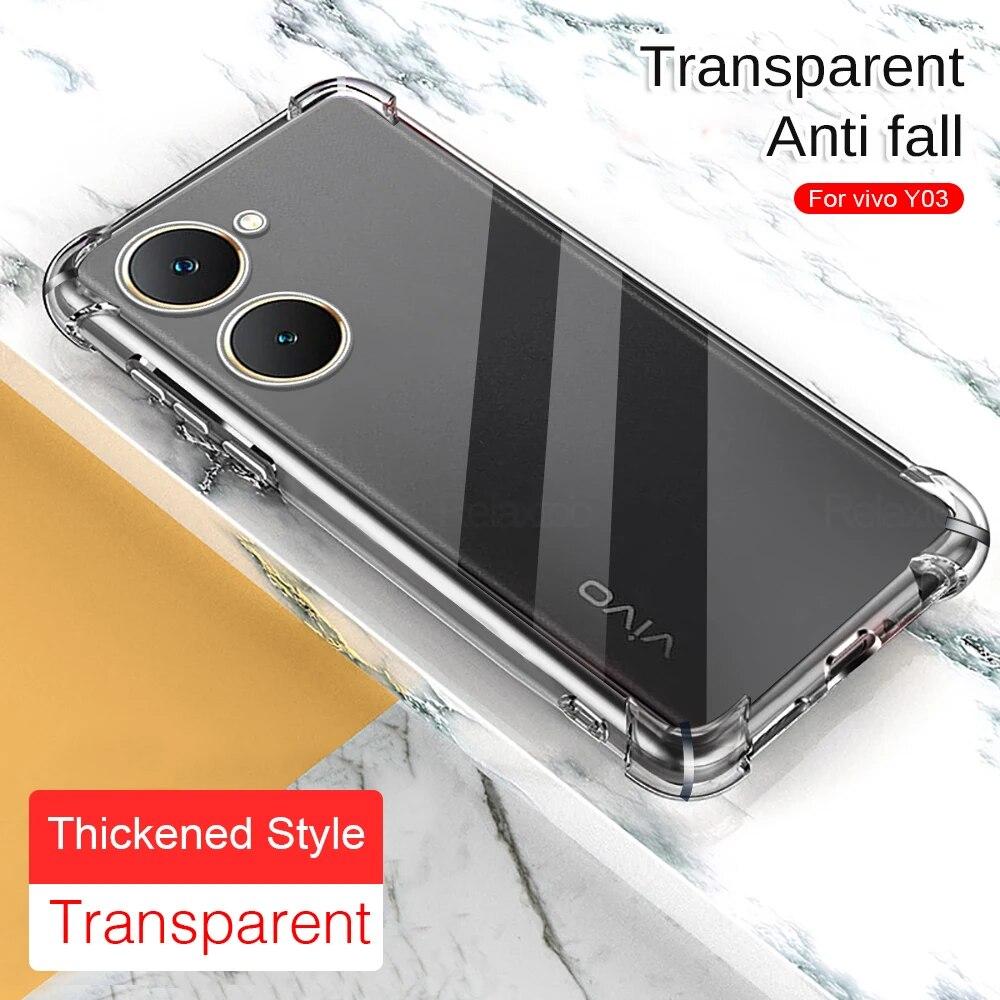 Противоударный прозрачный чехол из ТПУ для телефона Vivo Y03 VivoY03 Vi vo Y 03 03Y Y03vivo 2024, ультратонкая мягкая силиконовая подушка безопасности, противоударная задняя крышка
Противоударный прозрачный чехол из ТПУ для телефона Vivo Y03 VivoY03 Vi vo Y 03 03Y Y03vivo 2024, ультратонкая мягкая силиконовая подушка безопасности, противоударная задняя крышка