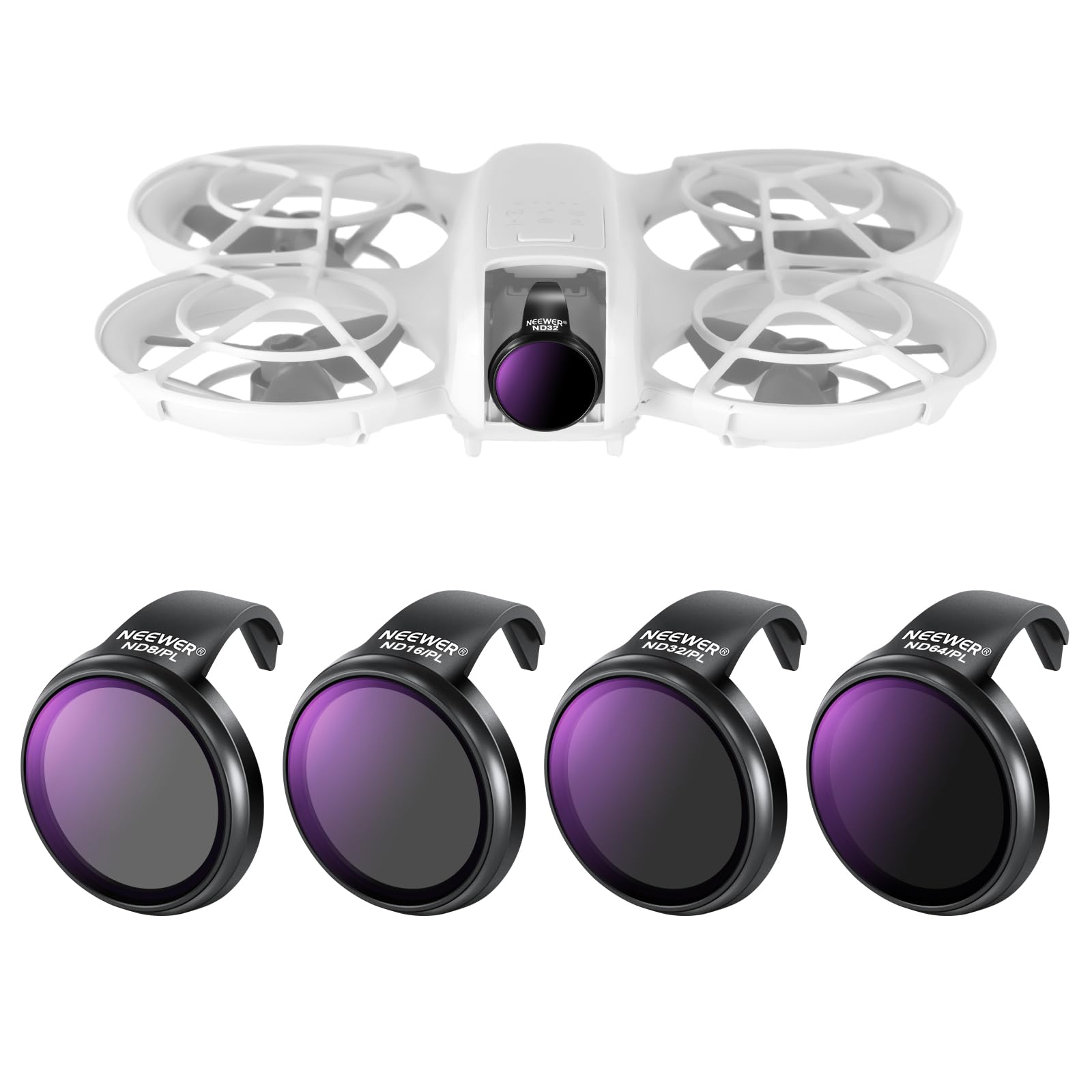 NEEWER Filter Set for DJI NEO 4 Pieces Ultra Thin Multiple Coating HD Glass Proof Neutral Density Filter Polarizing Filter Lens Filter Drone Filter
NEEWER Filter Set for DJI NEO 4 Pieces Ultra Thin Multiple Coating HD Glass Proof Neutral Density Filter Polarizing Filter Lens Filter Drone Filter