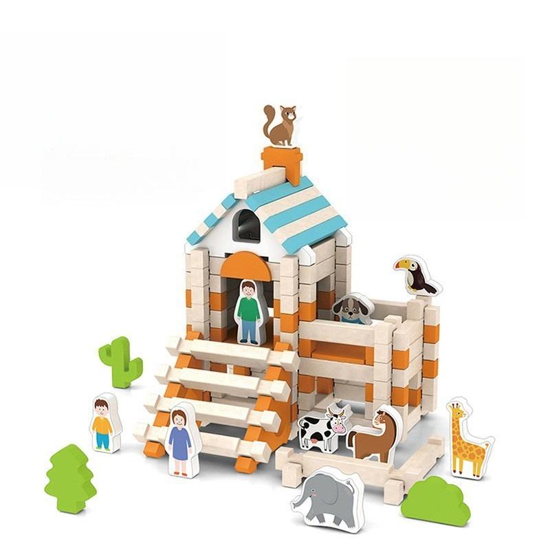 Wooden Building Blocks Set Toddler Natural Wood Block Montessori Learning Toy Stacking Toys Building Blocks Gifts for Kids Age 3
Wooden Building Blocks Set Toddler Natural Wood Block Montessori Learning Toy Stacking Toys Building Blocks Gifts for Kids Age 3