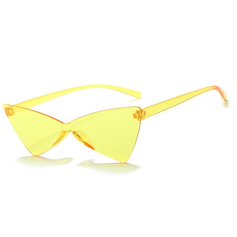 Triangular Cat Eye Sunglasses Integrated Glasses Bow-Shaped Women S Candy-Colored Street Glasses світло-жовтого кольору
Triangular Cat Eye Sunglasses Integrated Glasses Bow-Shaped Women S Candy-Colored Street Glasses світло-жовтого кольору