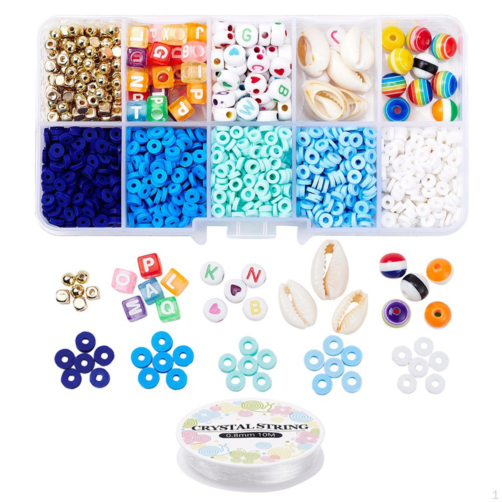 10 Grid Clay Beads Kit , with Letter Beads, Elastic Cord for Jewelry Making Earring B
10 Grid Clay Beads Kit , with Letter Beads, Elastic Cord for Jewelry Making Earring B