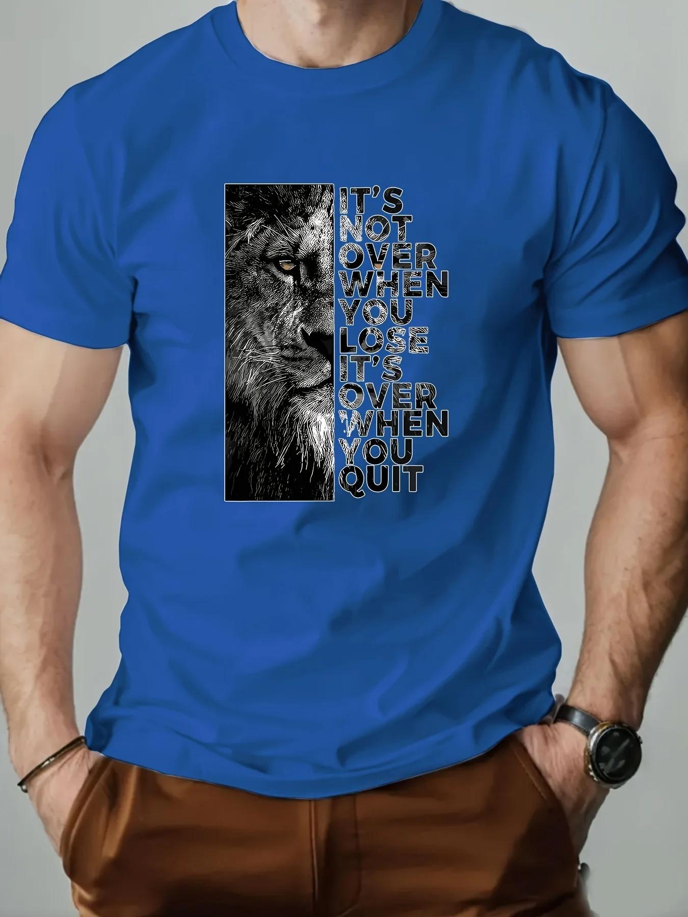 Adult Mens Lion Pattern Summer Street Trend Short Sleeve Fashion Simple TShirt Soft Breathable Loose Comfortable 100 Cotton 4XL
Adult Mens Lion Pattern Summer Street Trend Short Sleeve Fashion Simple TShirt Soft Breathable Loose Comfortable 100 Cotton 4XL