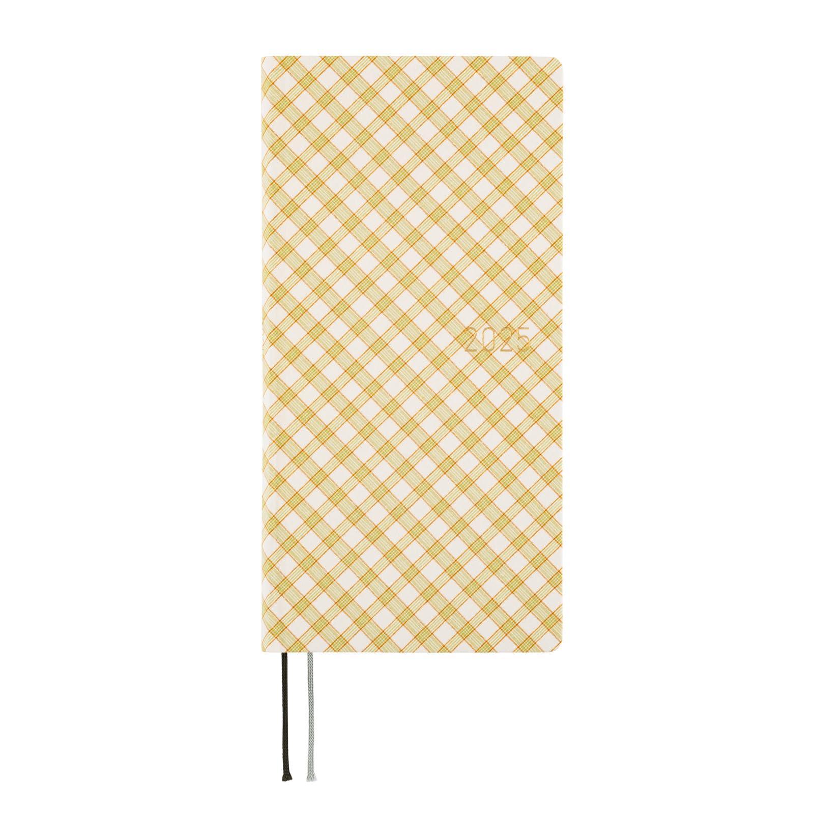 Hobonichi Techo 2025 Weeks Shirt Check Starting in January Weekly Notebook Weekly Left Slim Portrait Fabric/Harvest
Hobonichi Techo 2025 Weeks Shirt Check Starting in January Weekly Notebook Weekly Left Slim Portrait Fabric/Harvest