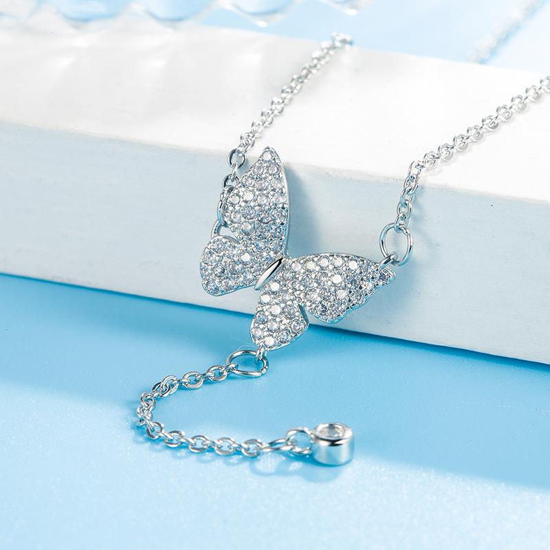 Ladies Crystal Butterfly Pendant Necklace one size
Ladies Crystal Butterfly Pendant Necklace one size