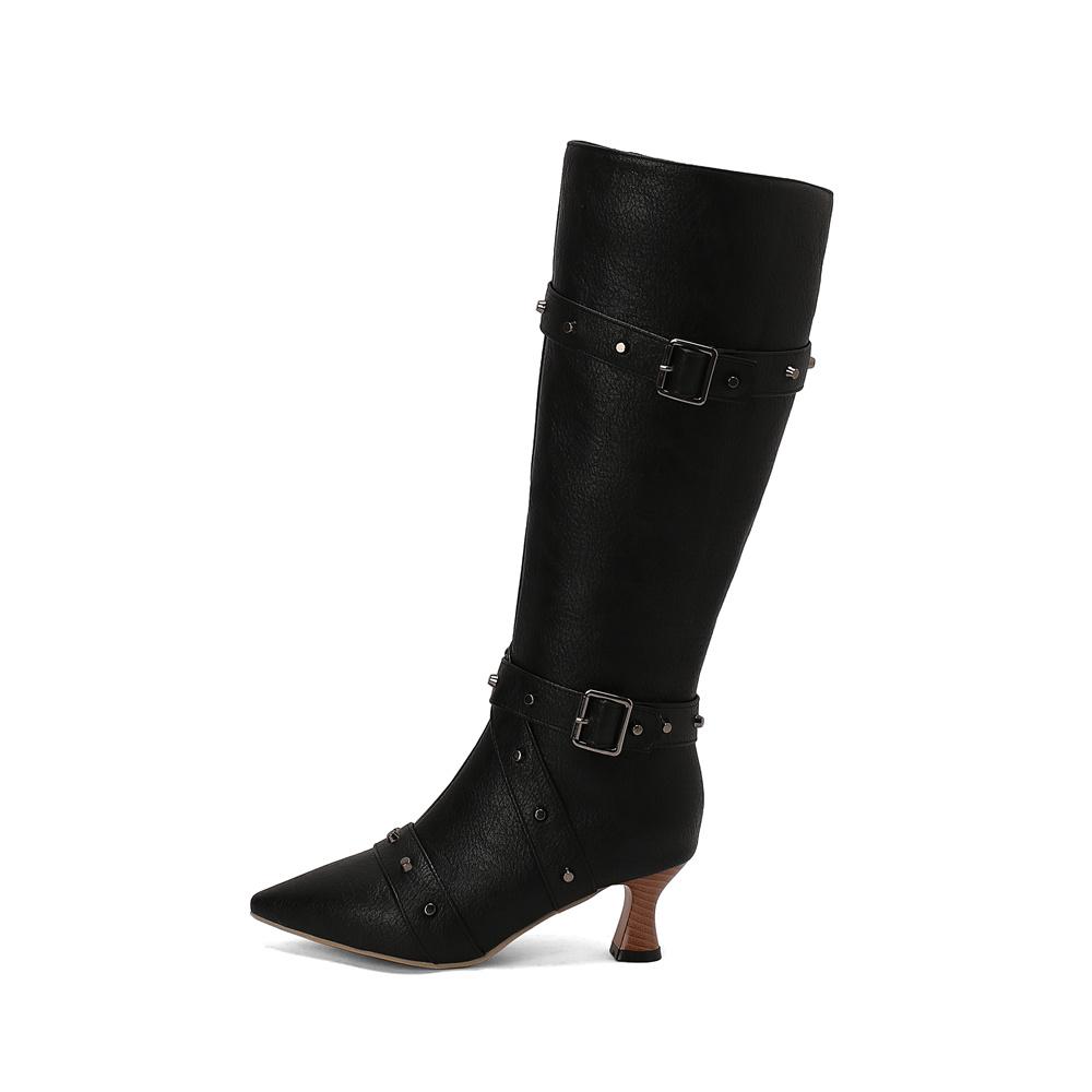 Women Victorian Pointed Toe Mid-Calf Boots Leather Rivet Buckle Punk Lace Up Strange Steampunk High Heel Shoes Plus Size 34-46 46
Women Victorian Pointed Toe Mid-Calf Boots Leather Rivet Buckle Punk Lace Up Strange Steampunk High Heel Shoes Plus Size 34-46 46