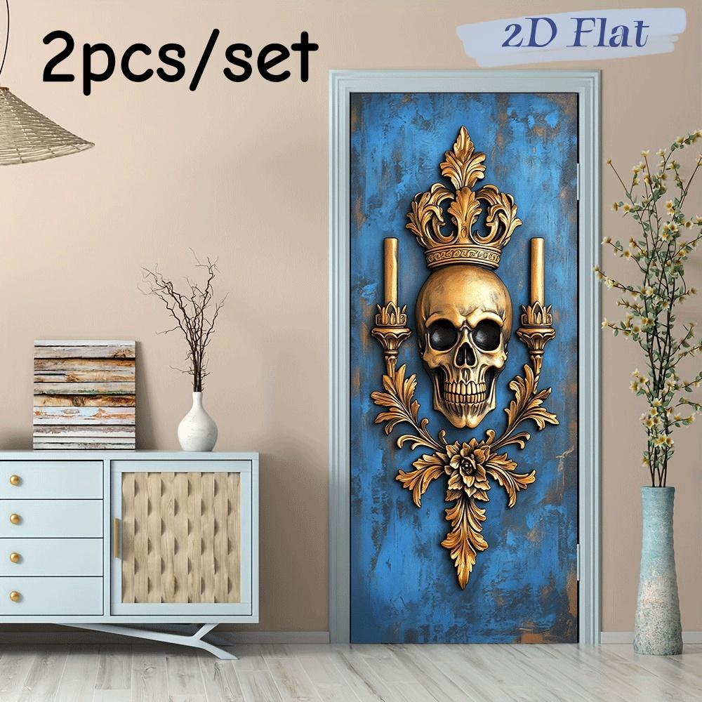 2pcs Gothic Retro Skull Wall Stickers European Crown Candle Relief Art Stickers Living Room Entrance Bedroom Bar Wall Decoration (as the picture,38.5x200cmx2)
2pcs Gothic Retro Skull Wall Stickers European Crown Candle Relief Art Stickers Living Room Entrance Bedroom Bar Wall Decoration (as the picture,38.5x200cmx2)