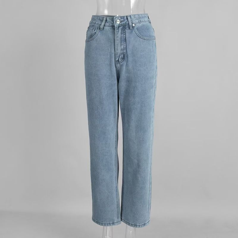 Western Style New Fashion Temperament Versatile High Waist Slimming Straight Jeans High-Waisted Jeans Blue L
Western Style New Fashion Temperament Versatile High Waist Slimming Straight Jeans High-Waisted Jeans Blue L
