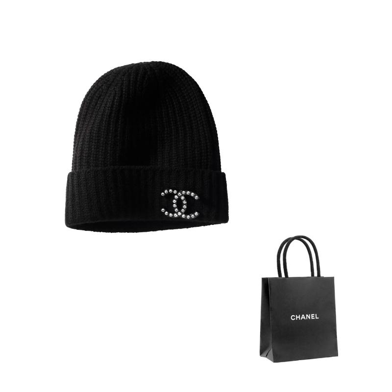 CHANEL black wool double C LOGO rhinestone wool hat чорний
CHANEL black wool double C LOGO rhinestone wool hat чорний