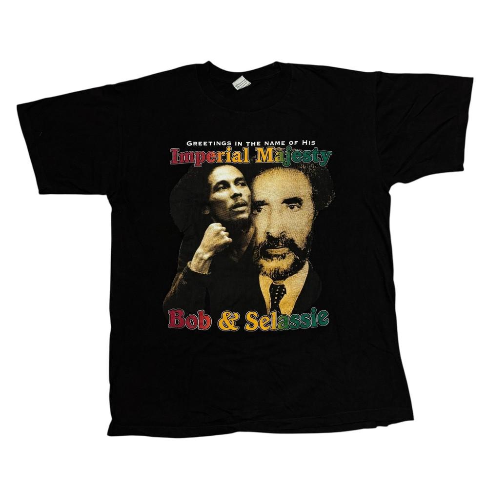 Vintage Bob Marley Shirt XL Black Haile Selassie Tour Concert Band Tee Rap Tee Unisex T-Shirt S
Vintage Bob Marley Shirt XL Black Haile Selassie Tour Concert Band Tee Rap Tee Unisex T-Shirt S