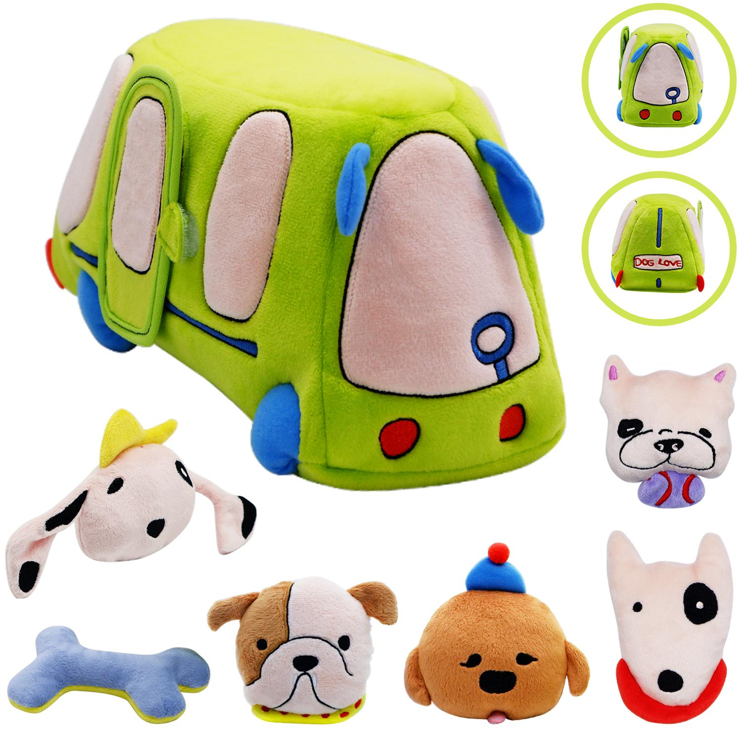 Non-Toxic Montessori Toys For 6 Month Old Babiessensory Toys Bus With Stuffed Puppies Rattle Crinkle Paper Mirror & Squeaker
Non-Toxic Montessori Toys For 6 Month Old Babiessensory Toys Bus With Stuffed Puppies Rattle Crinkle Paper Mirror & Squeaker
