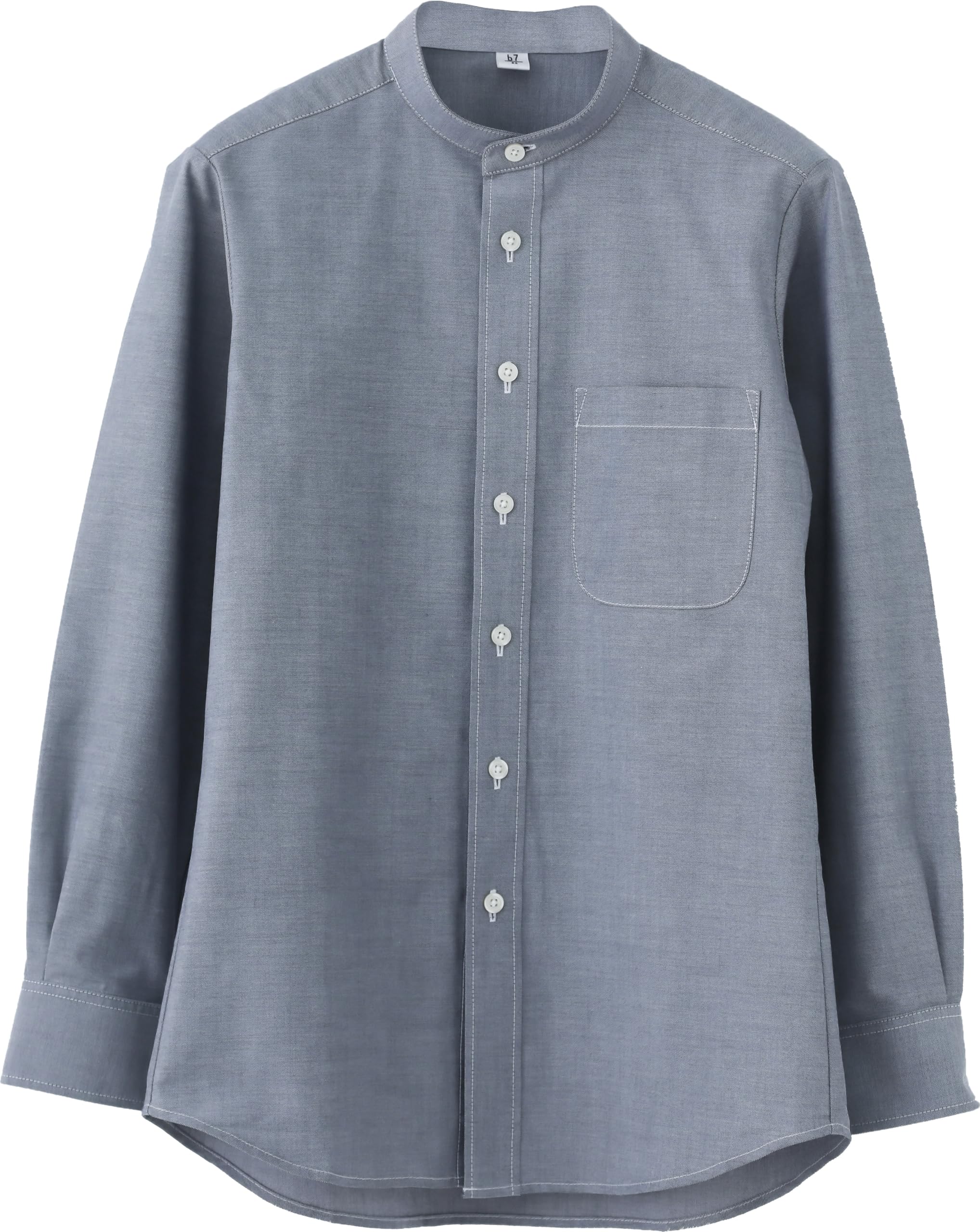 Seven Uniform GH7021-5 Navy Chambray Long Sleeve Shirt, Stand Collar, Oxford Fabric, Navy Blue, SS
Seven Uniform GH7021-5 Navy Chambray Long Sleeve Shirt, Stand Collar, Oxford Fabric, Navy Blue, SS