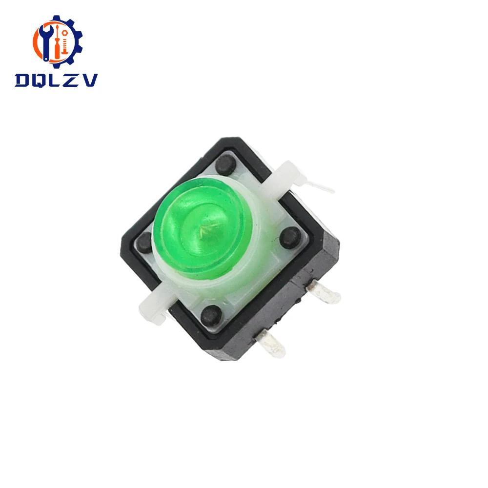 5PCS Reset Button Momentary Switch With Light 12x12x7.3 mm Green Red Yellow Blue White LED Illuminated Tact Switch 12*12*7.3 MM
5PCS Reset Button Momentary Switch With Light 12x12x7.3 mm Green Red Yellow Blue White LED Illuminated Tact Switch 12*12*7.3 MM