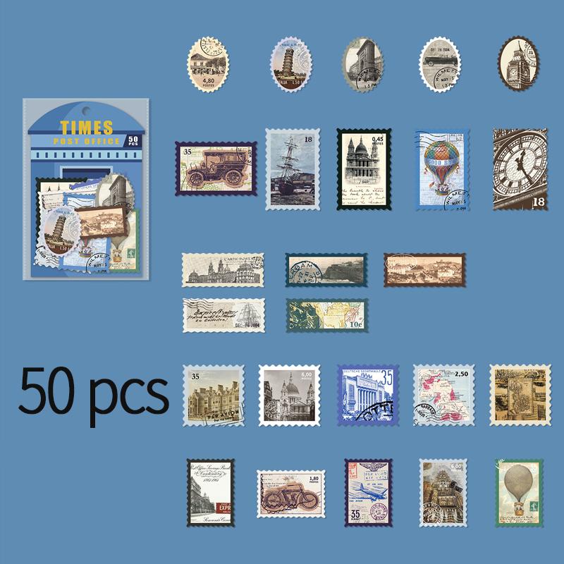 50 pcs/pack Vintage Bronzing Stamp style Stickers Decorative DIY Scrapbooking Diary Album Collage material Junk Journal Supplies
50 pcs/pack Vintage Bronzing Stamp style Stickers Decorative DIY Scrapbooking Diary Album Collage material Junk Journal Supplies