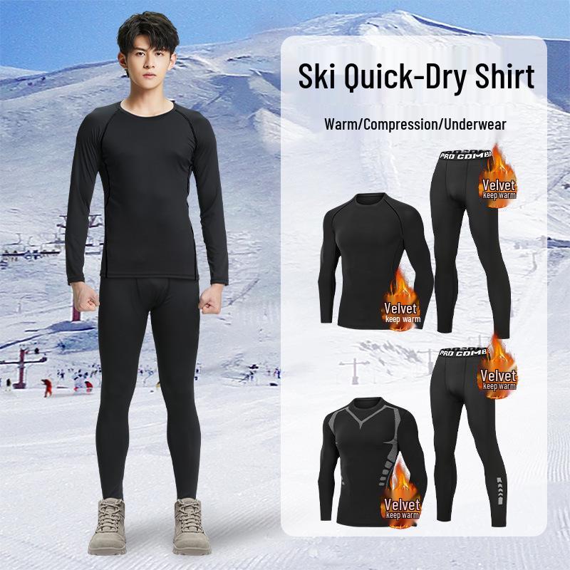 Men s Quick-Dry Fleece-Lined Compression Base Layer Set for Autumn/Winter Outdoor Fitness M: Height 160-165CM, Weight 85-100LBS
Men s Quick-Dry Fleece-Lined Compression Base Layer Set for Autumn/Winter Outdoor Fitness M: Height 160-165CM, Weight 85-100LBS