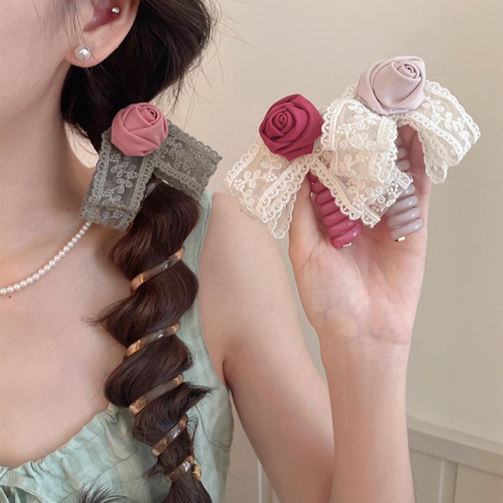 Straight Telephone Wire Hair Rope Flower Braid Hair Tie Creative Telephone Line Headband Party
Straight Telephone Wire Hair Rope Flower Braid Hair Tie Creative Telephone Line Headband Party