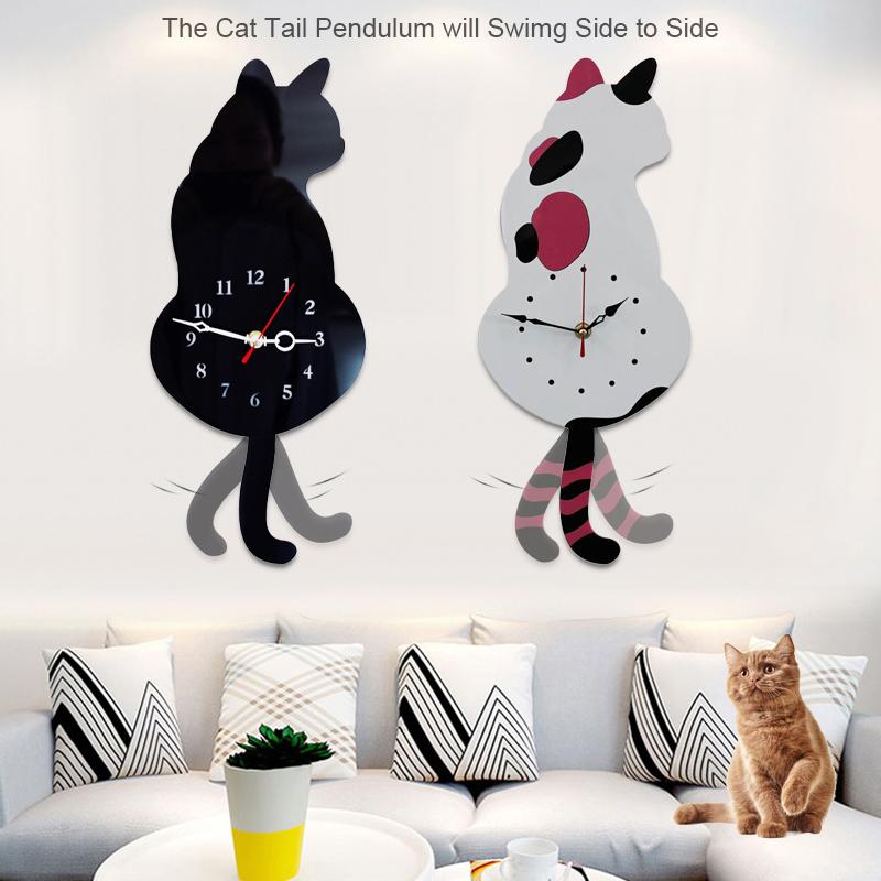 Rocking Tail Cat Hanging Clock Modern Children s Room Moving Tail Cat Clock Acrylic Mute Quartz Clock Acrylic Mirror Stickers
Rocking Tail Cat Hanging Clock Modern Children s Room Moving Tail Cat Clock Acrylic Mute Quartz Clock Acrylic Mirror Stickers