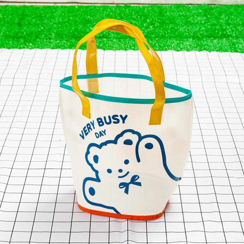 Cartoon PVC Beach Bag Transparent Swimming Fitness Bag Portable Shopping Bag Children s Toy Storage Bag L
Cartoon PVC Beach Bag Transparent Swimming Fitness Bag Portable Shopping Bag Children s Toy Storage Bag L
