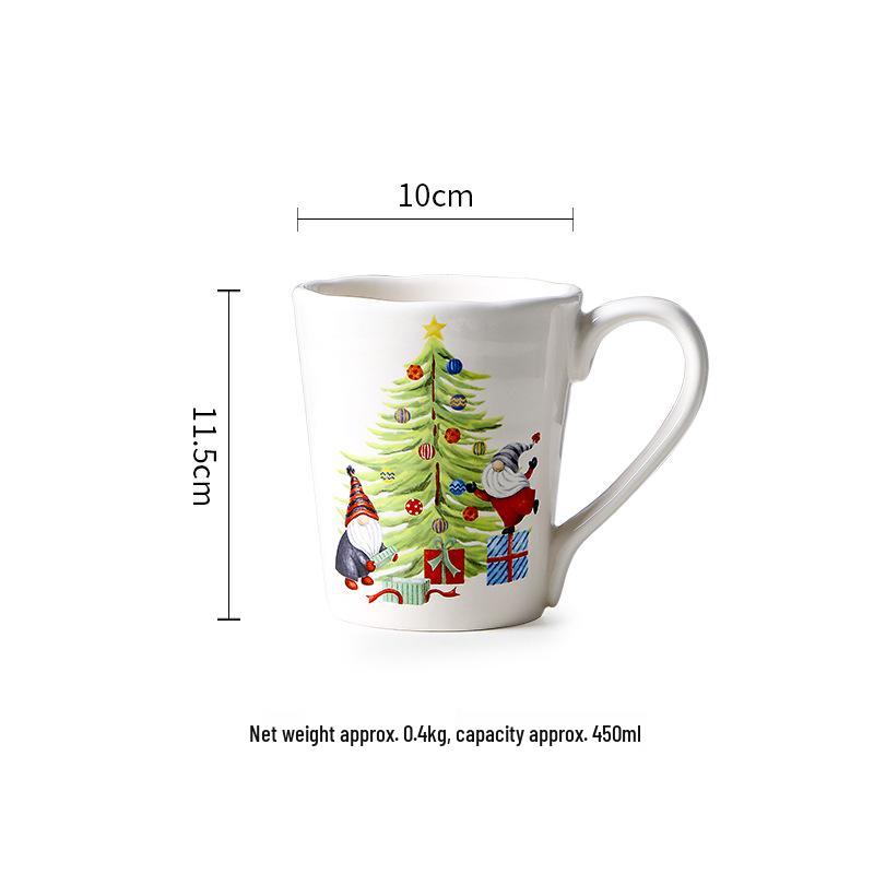 European & American Ceramic Christmas Dinner Plate - Creative Underglaze Decorative Round Dessert Plate
European & American Ceramic Christmas Dinner Plate - Creative Underglaze Decorative Round Dessert Plate