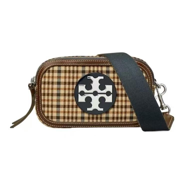 Tory Burch Miller Double T Logo Check Print Hardware Zipper Closure Fabric With Leather Camera Bag Shoulder Crossbody Mini Women Bags Khaki 152239-960 Basic Set (Bag+Dust Bag)
Tory Burch Miller Double T Logo Check Print Hardware Zipper Closure Fabric With Leather Camera Bag Shoulder Crossbody Mini Women Bags Khaki 152239-960 Basic Set (Bag+Dust Bag)
