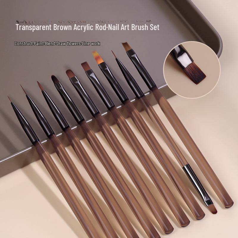 Japanese Professional Nail Art Brush Set: Painting, Drawing, Smudge, Gradient, French Light Therapy Tools Brush 145 (Long Striper)
Japanese Professional Nail Art Brush Set: Painting, Drawing, Smudge, Gradient, French Light Therapy Tools Brush 145 (Long Striper)