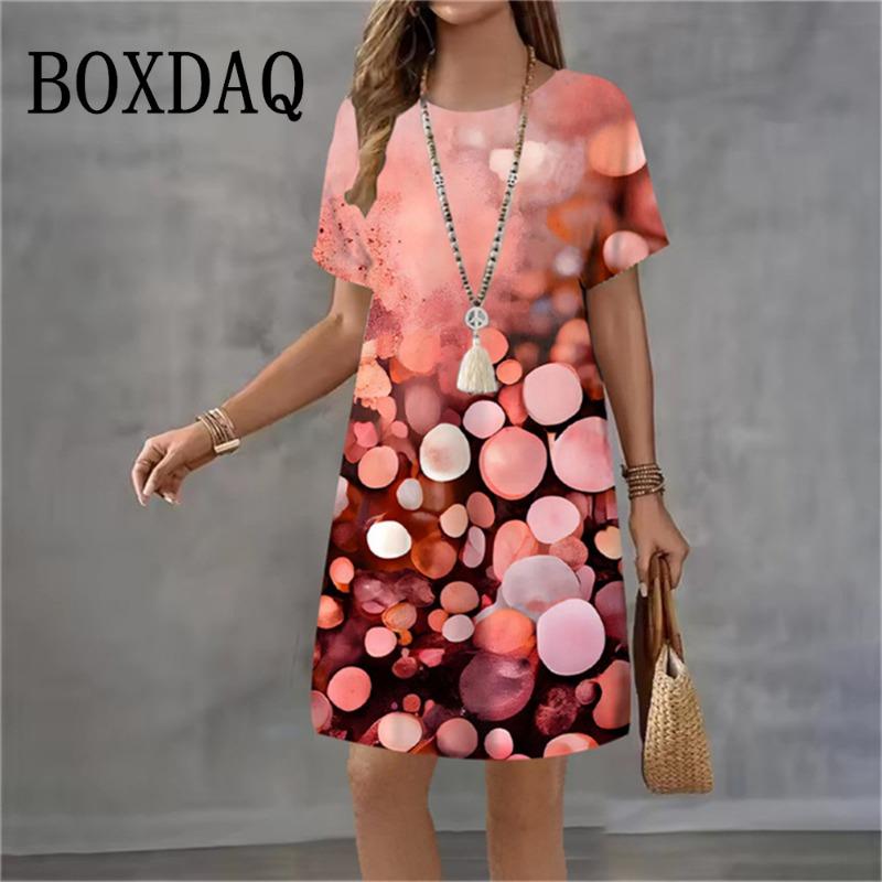 Новые летние платья Модные женские платья с tie-dye, градиентом, 3D-печатью, свободные, больших размеров, повседневные, уличные, с коротким рукавом, А-силуэта L
Новые летние платья Модные женские платья с tie-dye, градиентом, 3D-печатью, свободные, больших размеров, повседневные, уличные, с коротким рукавом, А-силуэта L