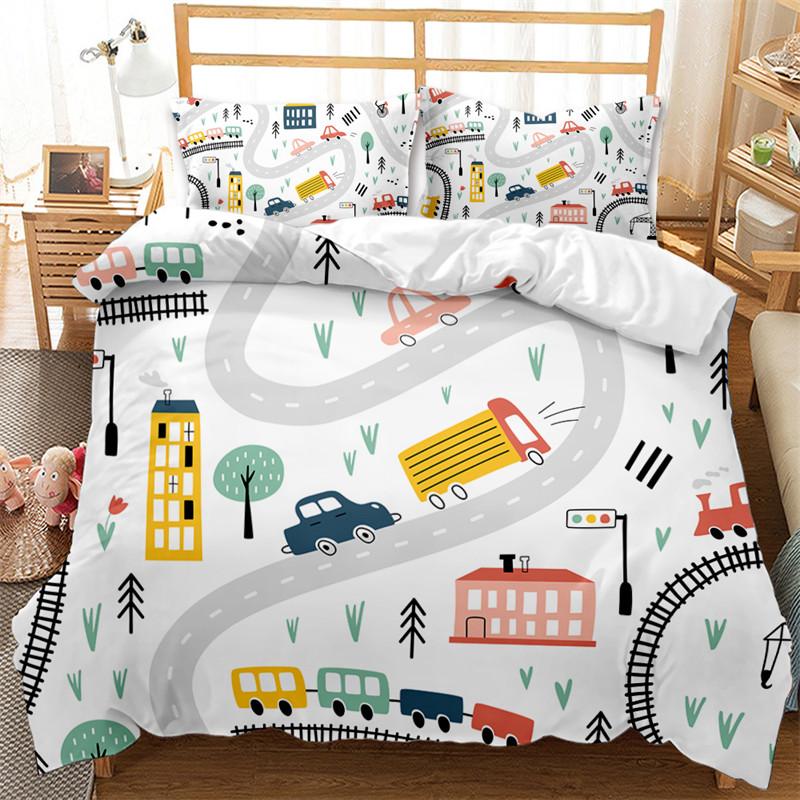 Comforter Travel Guide Cartoon Route Car House Building Pattern Bedding Set Microfiber Travel Theme King Size Comforter (quilt)-EU Single(135*200cm)3pcs
Comforter Travel Guide Cartoon Route Car House Building Pattern Bedding Set Microfiber Travel Theme King Size Comforter (quilt)-EU Single(135*200cm)3pcs