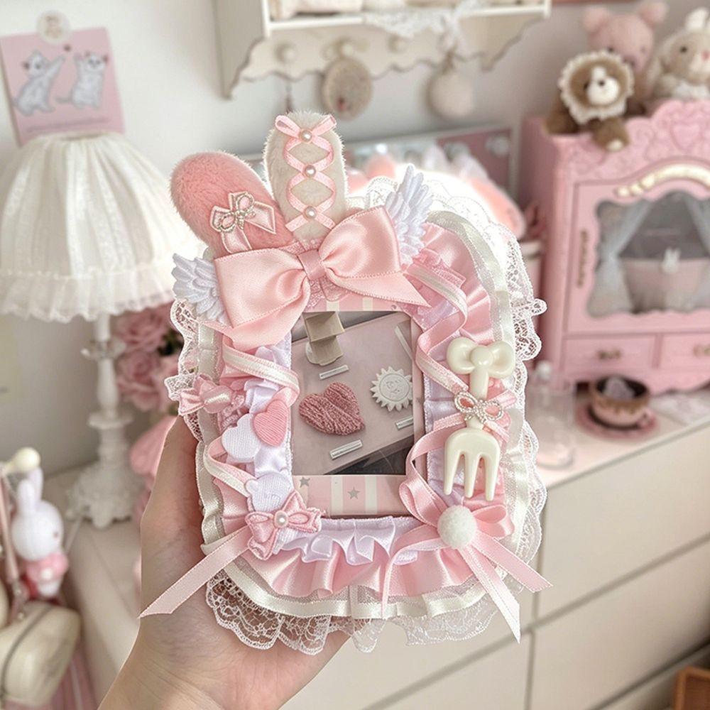 Bag Pendant Ita Bag Decoration Transparent Bag Accessories Card Protector Idol Photo Holder Bow Lace Card Cover Rabbit Ear рожевий
Bag Pendant Ita Bag Decoration Transparent Bag Accessories Card Protector Idol Photo Holder Bow Lace Card Cover Rabbit Ear рожевий