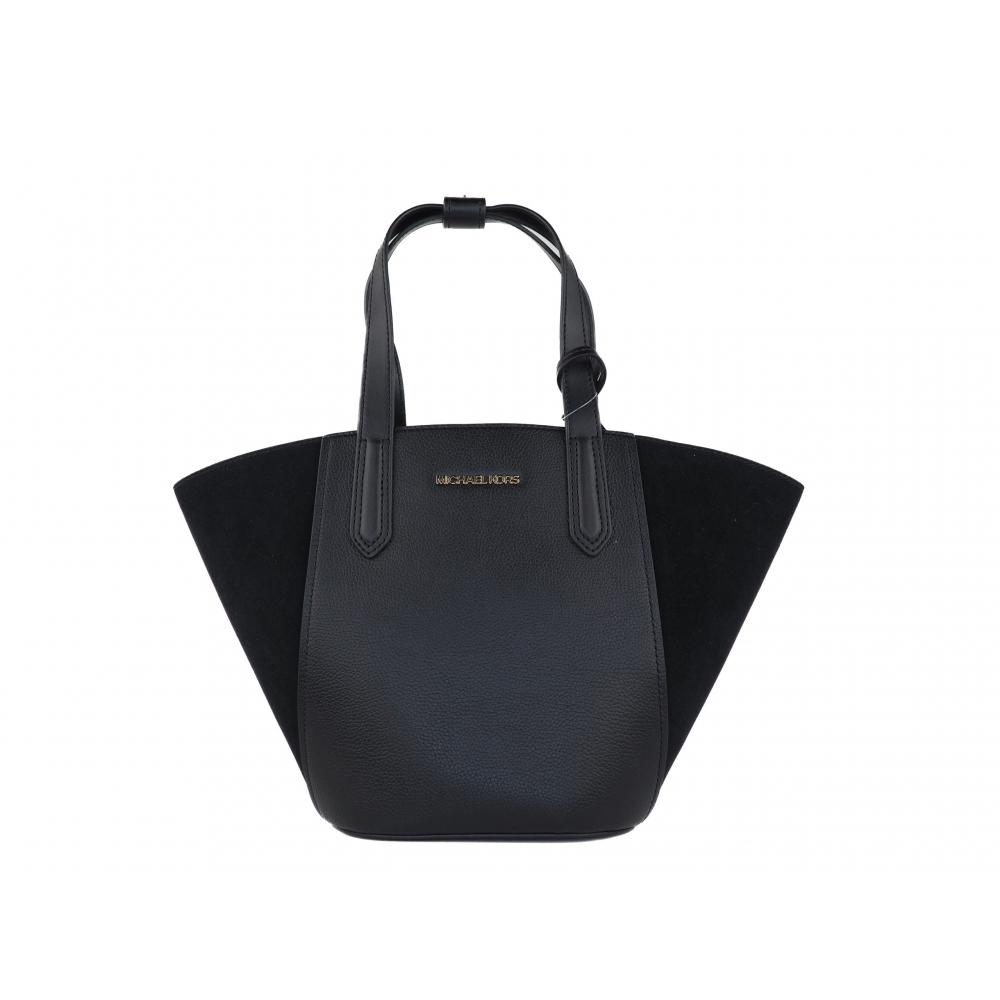 Michael Kors Portia Маленькая замшевая сумка-тоут из шагреневой кожи Женская черная
Michael Kors Portia Маленькая замшевая сумка-тоут из шагреневой кожи Женская черная
