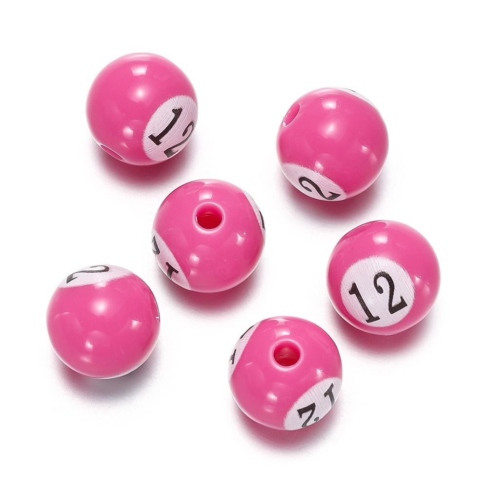 10pcs/Lot 11mm Acrylic Billiard Ball Beads Spacer Loose Bead for Bracelet Necklace Earrings Keychain Jewelry Making Accessories
10pcs/Lot 11mm Acrylic Billiard Ball Beads Spacer Loose Bead for Bracelet Necklace Earrings Keychain Jewelry Making Accessories