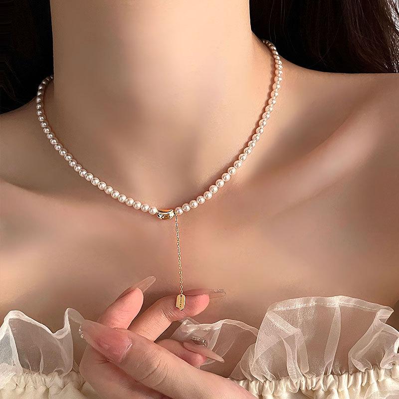 Намисто з перлів у формі бобів Сянсі, намисто з китицями - символ удачі, легка розкіш, французький вінтажний ланцюжок для шиї
Намисто з перлів у формі бобів Сянсі, намисто з китицями - символ удачі, легка розкіш, французький вінтажний ланцюжок для шиї