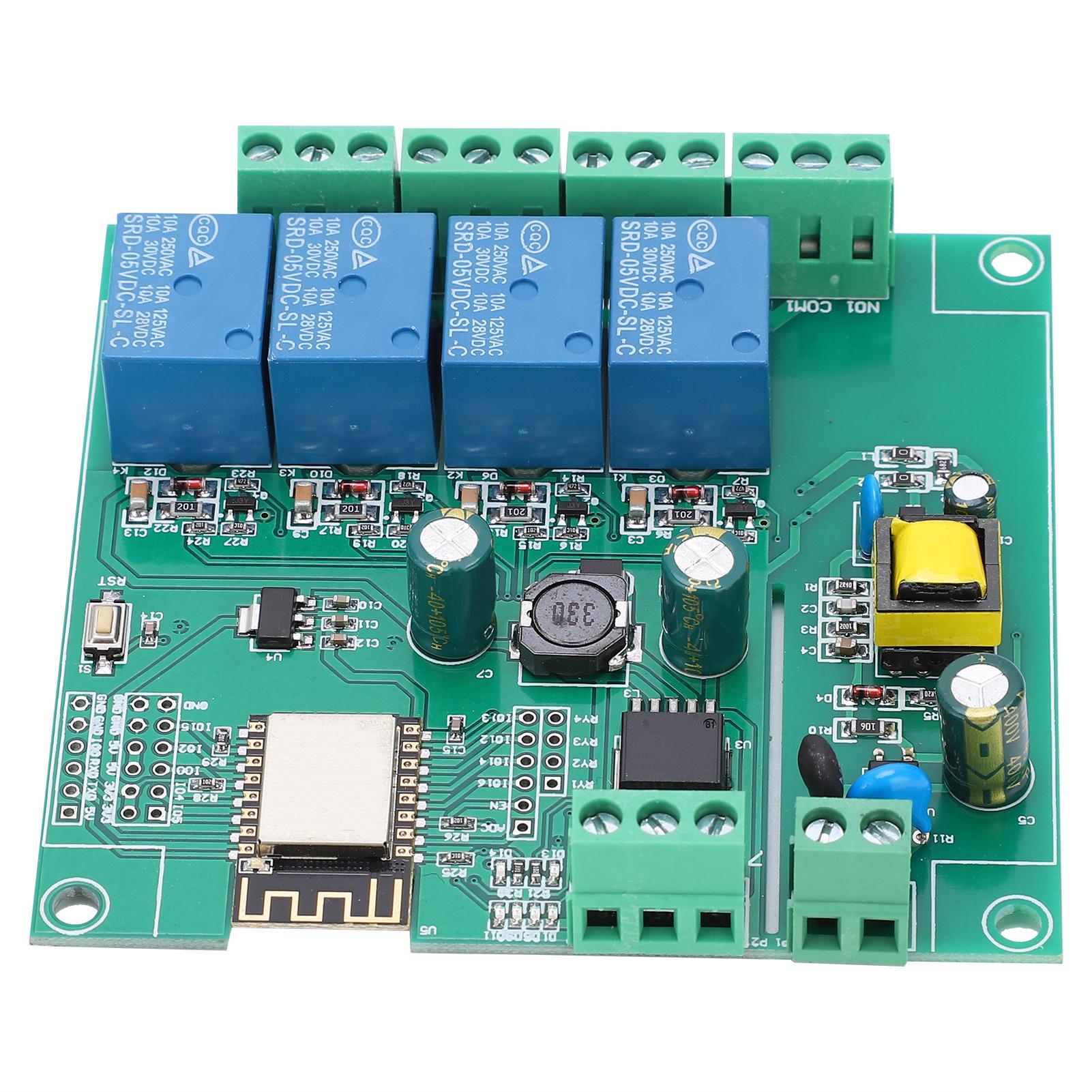 Модуль реле WIFI 4Канал ESP8266 Плата розробки для бездротового керування DC712В5В USB
Модуль реле WIFI 4Канал ESP8266 Плата розробки для бездротового керування DC712В5В USB
