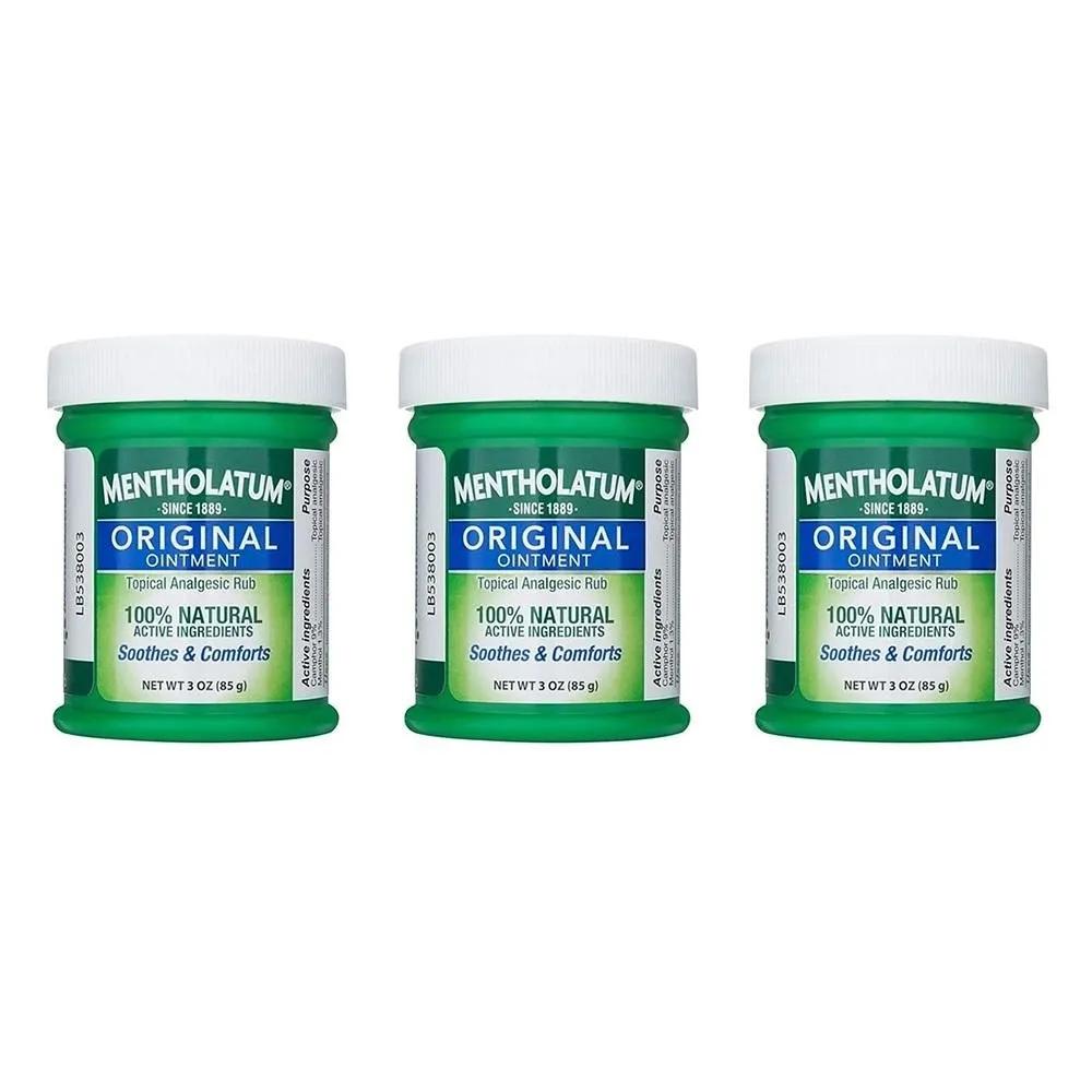 Mentholatum Original Chest Rub 85g 3 Pack Mentholatum Original Chest Rub Ointment, White, 3 Ounce (Pack of 1) (0483)
Mentholatum Original Chest Rub 85g 3 Pack Mentholatum Original Chest Rub Ointment, White, 3 Ounce (Pack of 1) (0483)