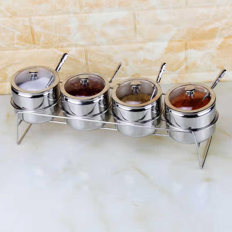 201 Stainless Steel 4-Piece Seasoning Jar Set
201 Stainless Steel 4-Piece Seasoning Jar Set
