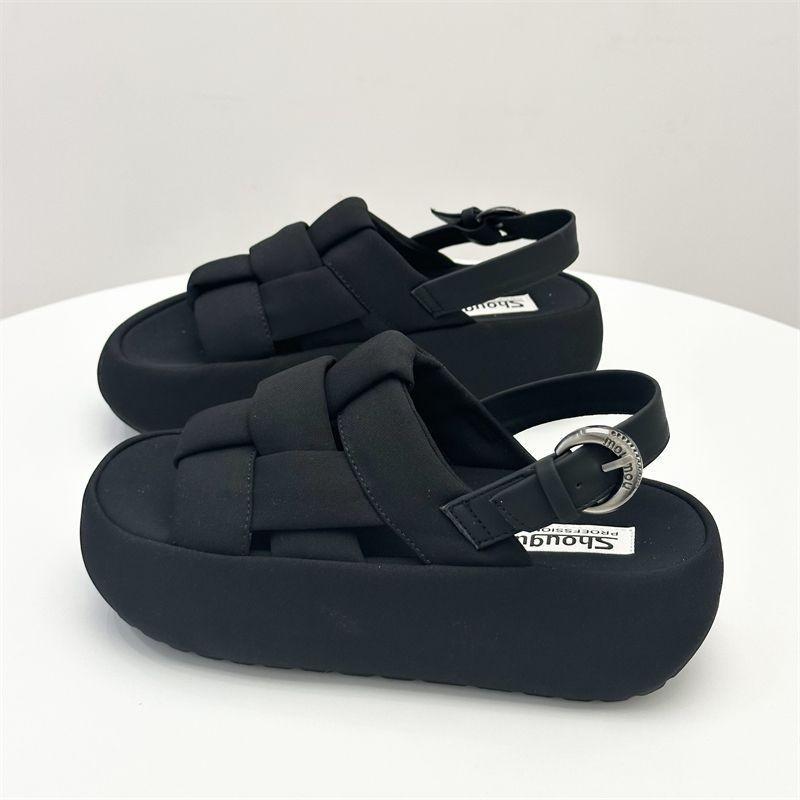 2025 лето новые сандалии на платформе, женская обувь, нескользящие плетеные пляжные шлепанцы с пряжкой через подъем 40
2025 лето новые сандалии на платформе, женская обувь, нескользящие плетеные пляжные шлепанцы с пряжкой через подъем 40