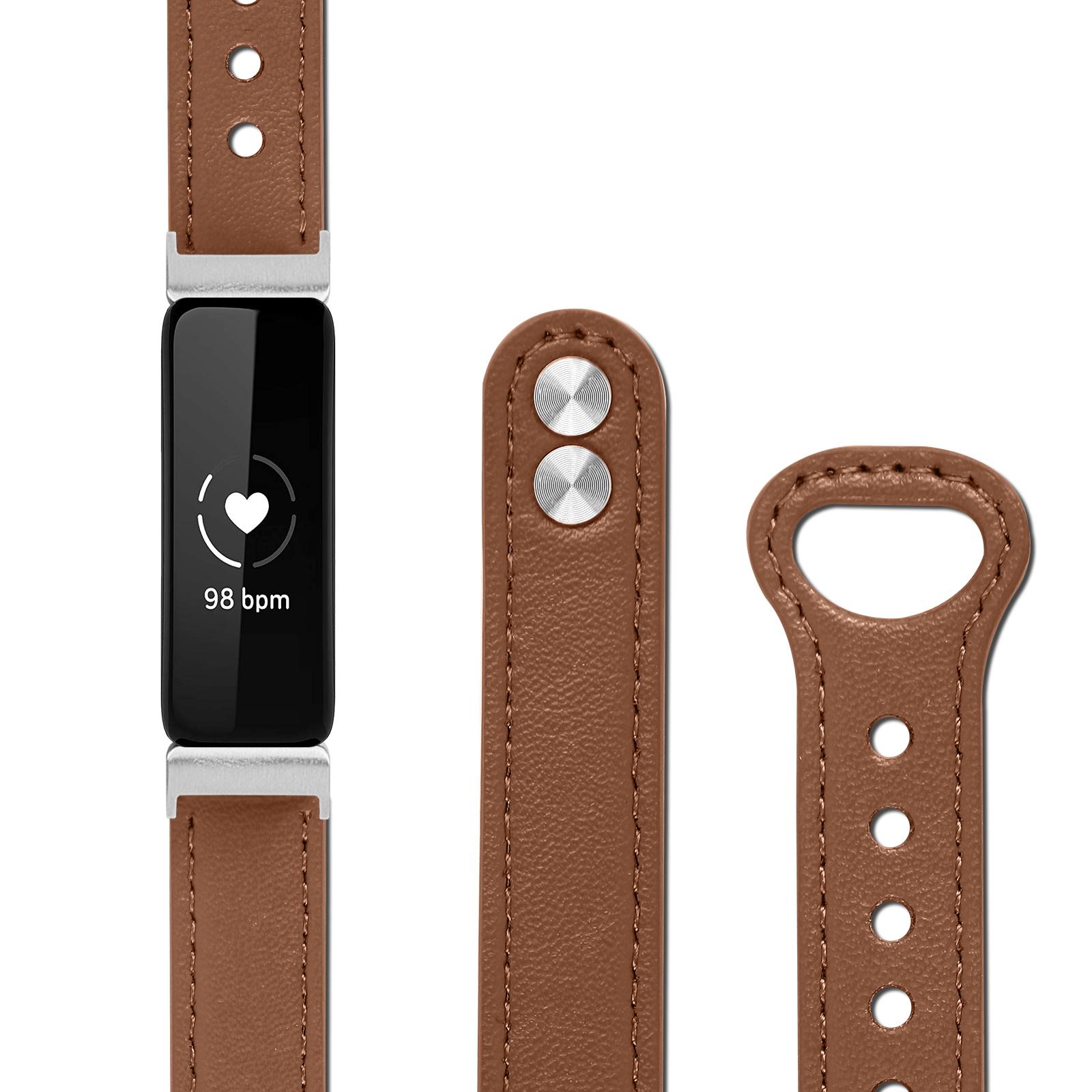 Ремешок из натуральной кожи для Fitbit Inspire 1/Inspire 2, прошитая двойная пряжка с заклепками, универсальный интерфейс.
Ремешок из натуральной кожи для Fitbit Inspire 1/Inspire 2, прошитая двойная пряжка с заклепками, универсальный интерфейс.