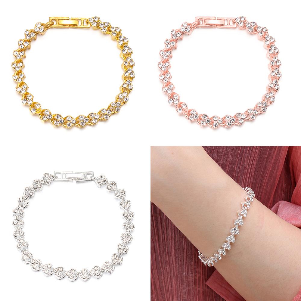 Gifts Shiny Women Wedding Bridal Rhinestone Bracelets Bangles Fashion Jewelry Hand Chain
Gifts Shiny Women Wedding Bridal Rhinestone Bracelets Bangles Fashion Jewelry Hand Chain