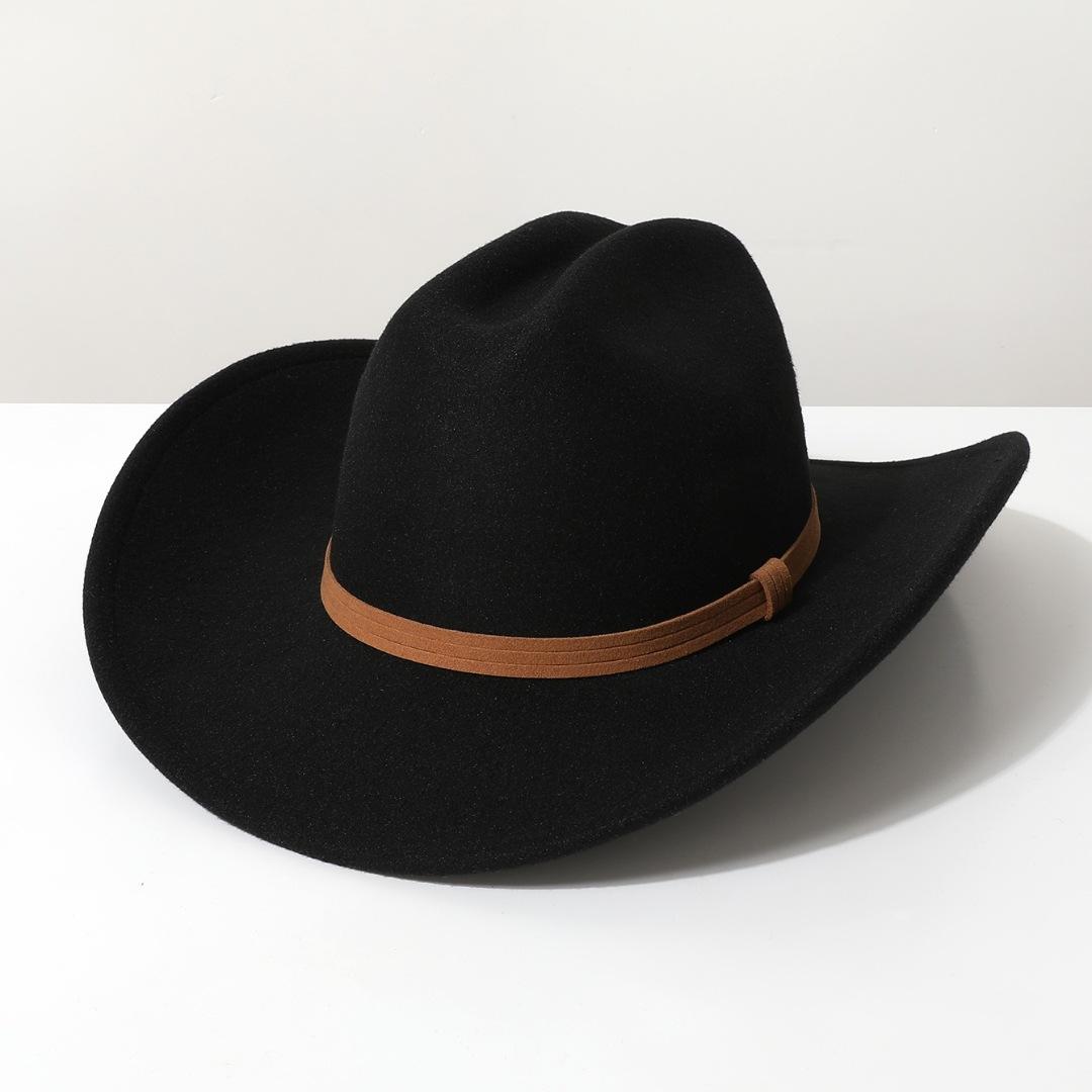 New style wide-brimmed woolen cowboy hat, suitable for couples, thickened, high-quality Tibetan felt hat Average Size
New style wide-brimmed woolen cowboy hat, suitable for couples, thickened, high-quality Tibetan felt hat Average Size