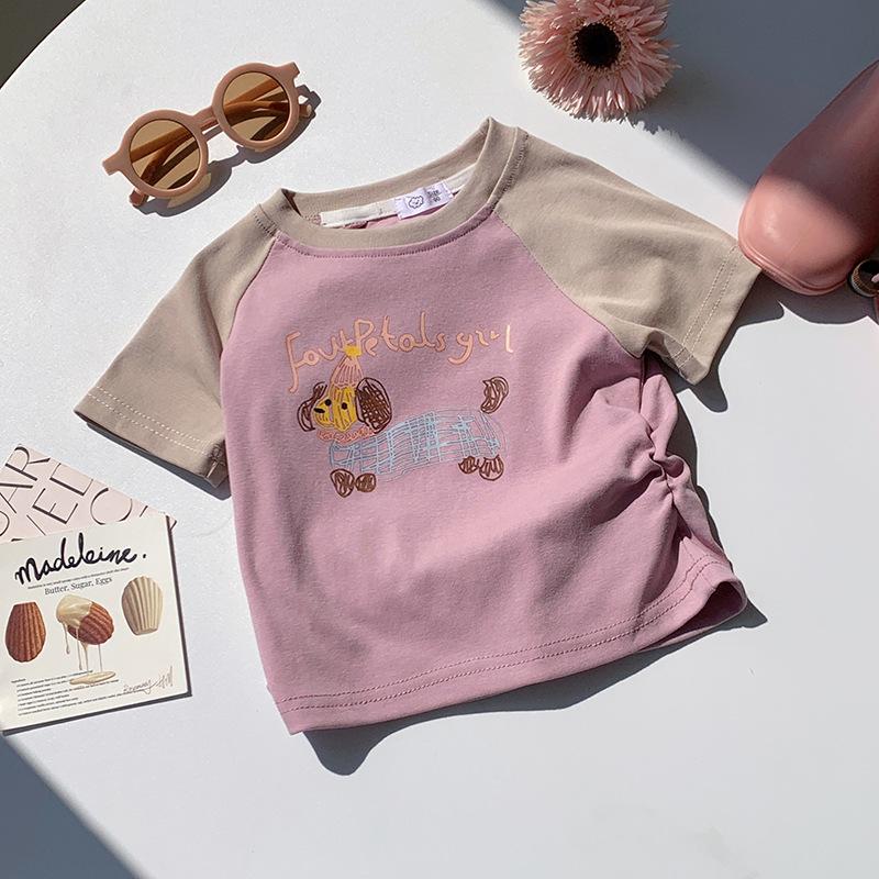 Girls Casual Multi-color Cartoon Short-sleeved T-shirt For Summer, Cute Dog Print Children s Top 90cm
Girls Casual Multi-color Cartoon Short-sleeved T-shirt For Summer, Cute Dog Print Children s Top 90cm