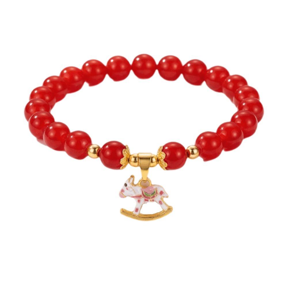 Fashion Red Beads Lucky Horse Bracelet Stretchy Good Luck Charm Beaded Bracelet Elegant Design Pendant Bracelet New Year Gift красный
Fashion Red Beads Lucky Horse Bracelet Stretchy Good Luck Charm Beaded Bracelet Elegant Design Pendant Bracelet New Year Gift красный